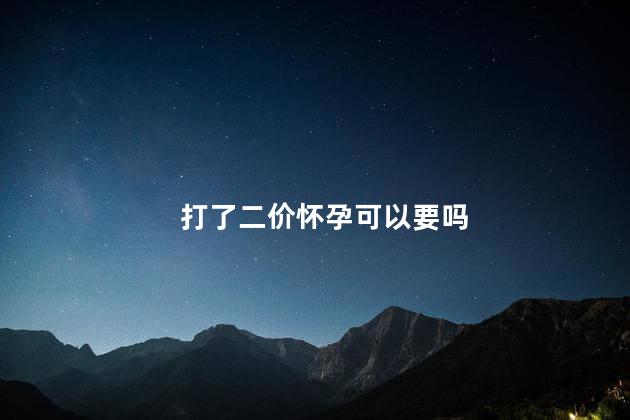 打了二价怀孕可以要吗