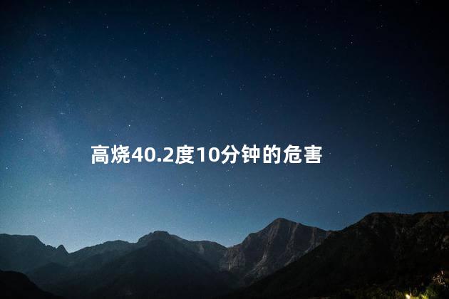 高烧40.2度10分钟的危害