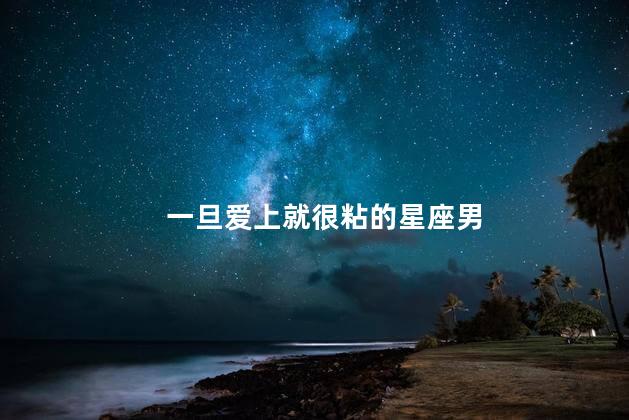 一旦爱上就很粘的星座男