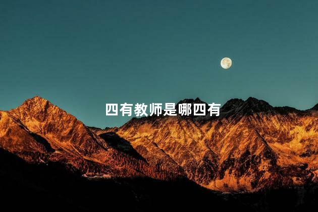 四有教师是哪四有