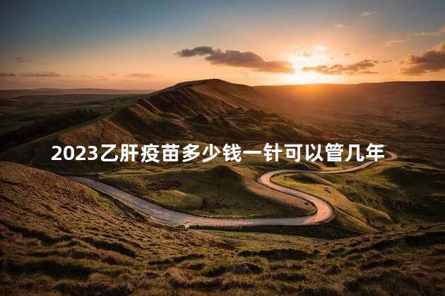 2023乙肝疫苗多少钱一针可以管几年