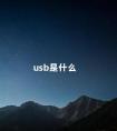 usb是什么 usb是干什么用的