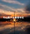 flag是什么意思中文 flag网络意思是什么