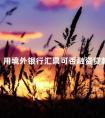 用境外银行汇票可否融资贷款 出口押汇和出口发票融资