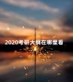 2020考研大纲在哪里看 考研大纲在哪找