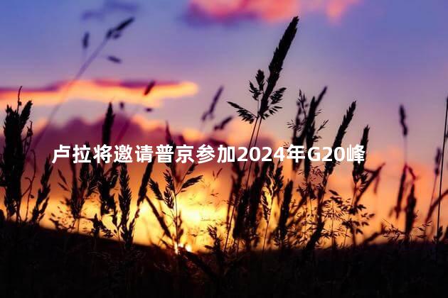 卢拉将邀请普京参加2024年G20峰会