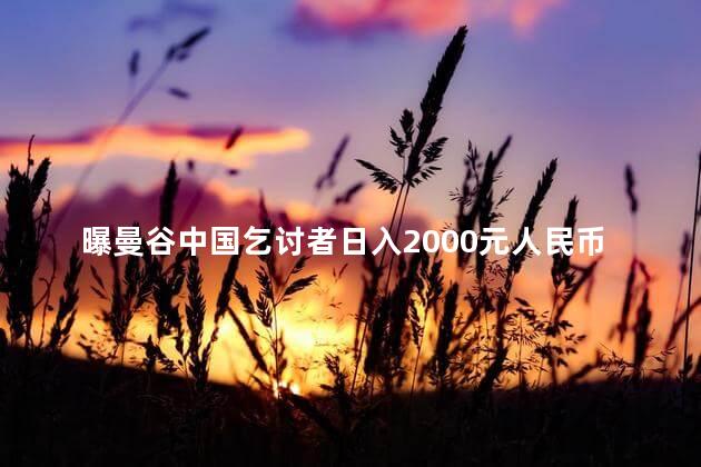 曝曼谷中国乞讨者日入2000元人民币